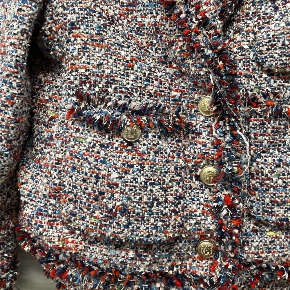 Zara Women's Tweed Jacket - Multicolor Size S - Picture 4 of 13
